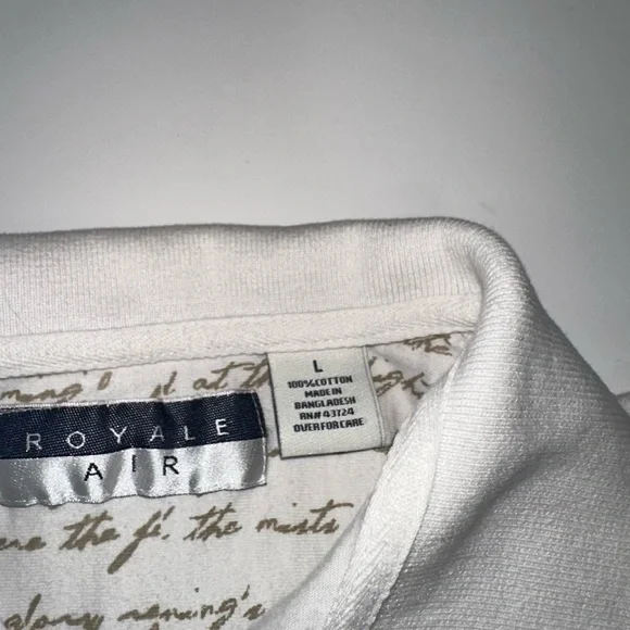 Royale Air American Flag Polo Men’s Large All Over Print T-Shirt Star Spangled - Picture 5 of 8